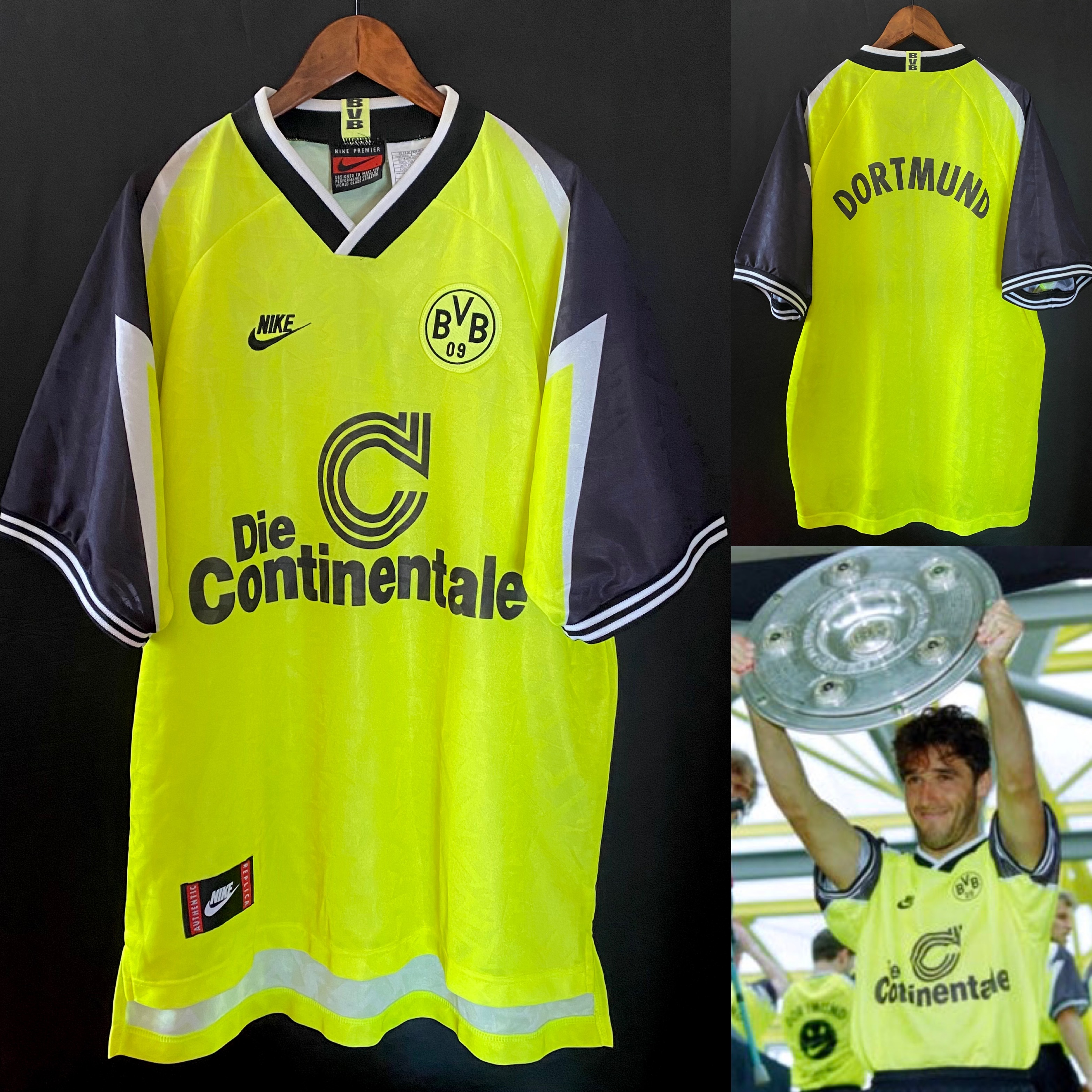 Borussia Dortmund 1995-1996 Nike Home Shirt