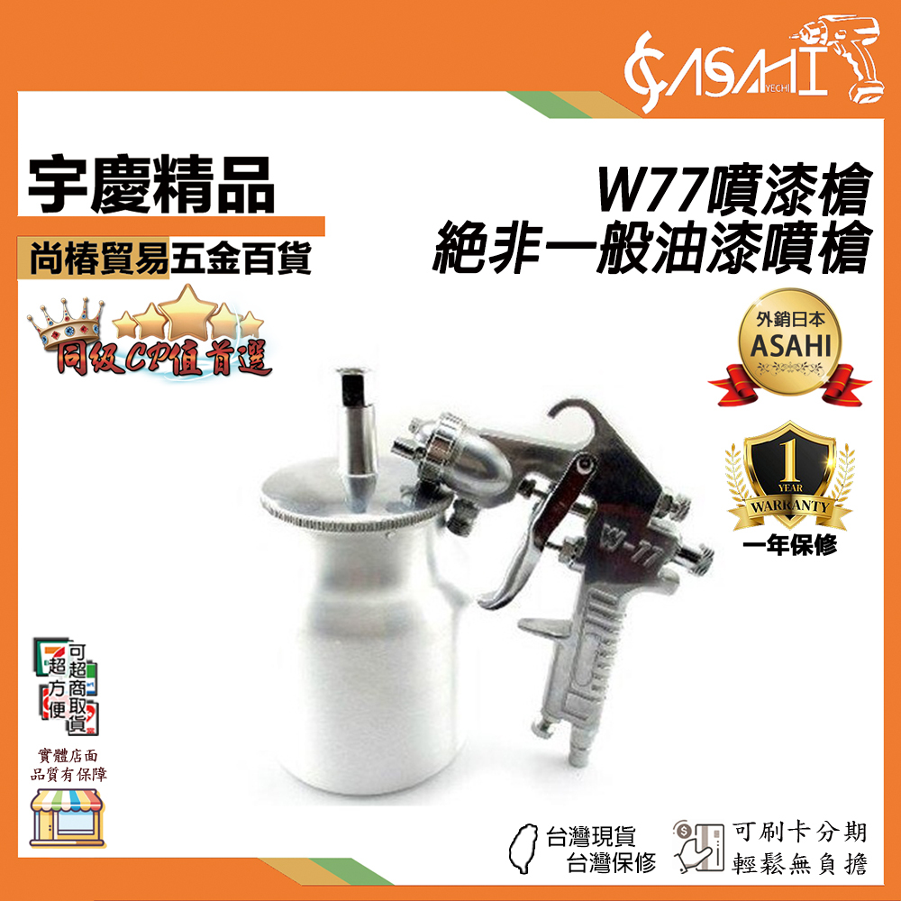 附發票｜W77噴漆槍｜絕非一般油漆噴槍 品質保證　噴槍組　1000cc