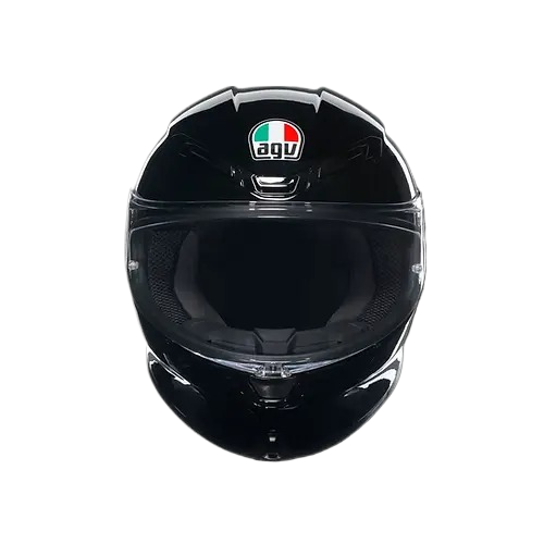 AGV K6S Black 亮黑 亮面碳纖維 素色 全罩