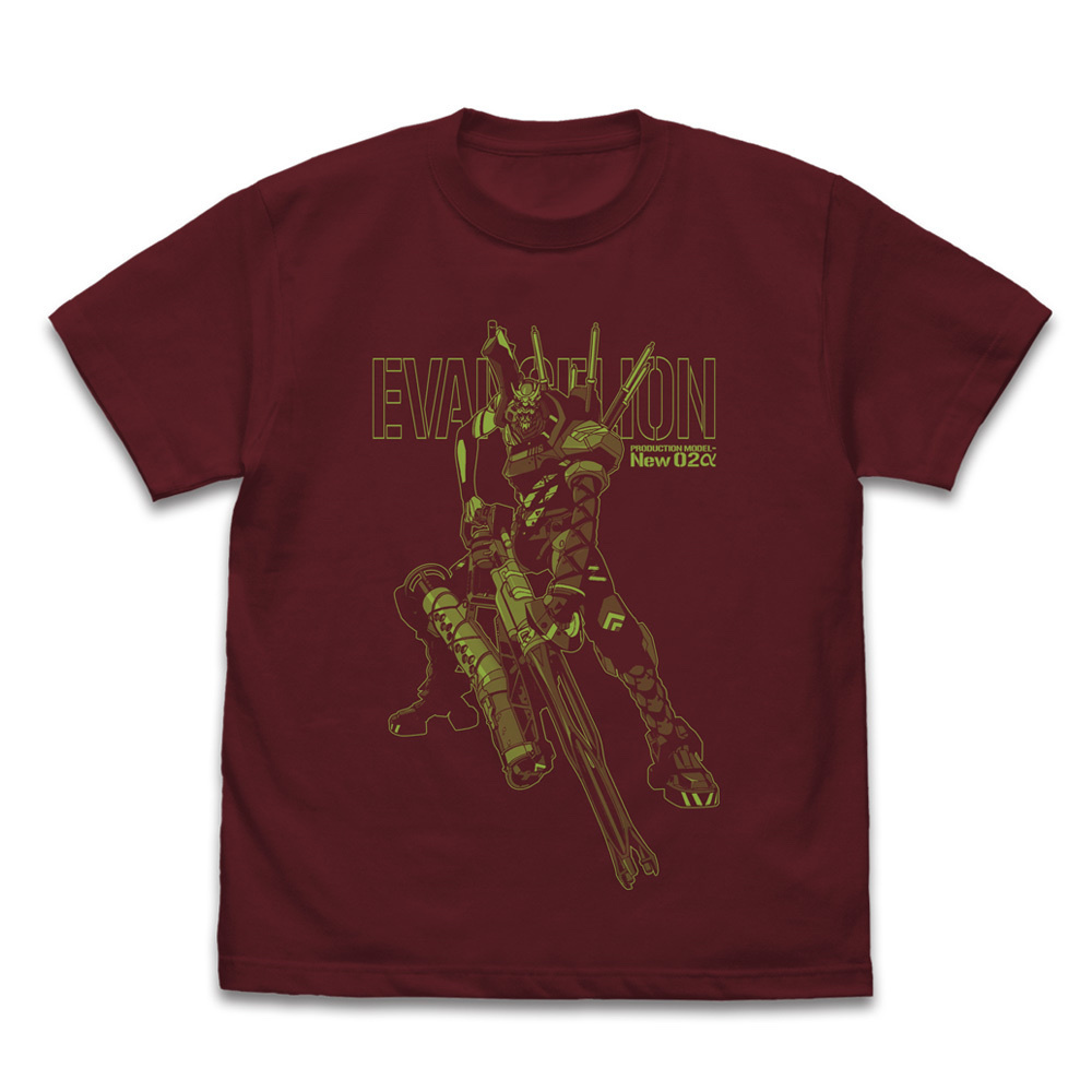 Cospa 0804 エヴァンゲリオン新2号機α Tシャツ [EVANGELION] BURGUNDY