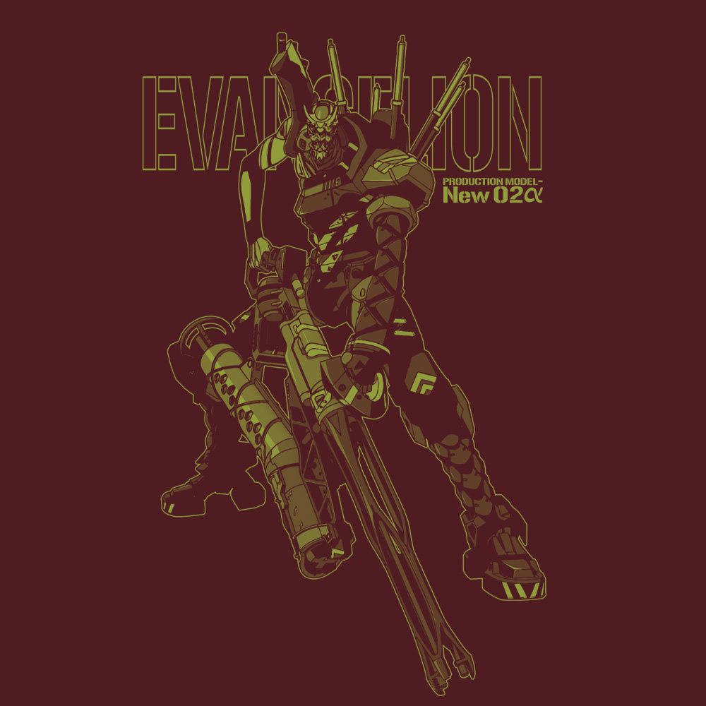 Cospa 0804 エヴァンゲリオン新2号機α Tシャツ [EVANGELION] BURGUNDY