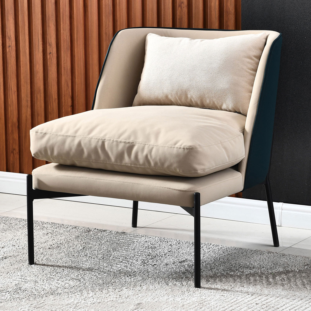 威利斯休閒單人皮沙發椅/洽談椅/會客椅/房間椅(兩色可選)