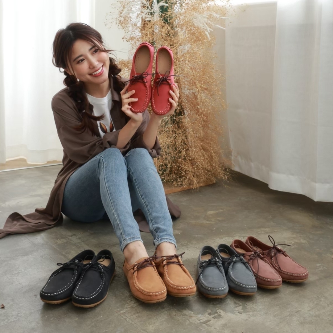 奧羅拉 袋鼠鞋(真皮女鞋/防滑靜音/全真皮)