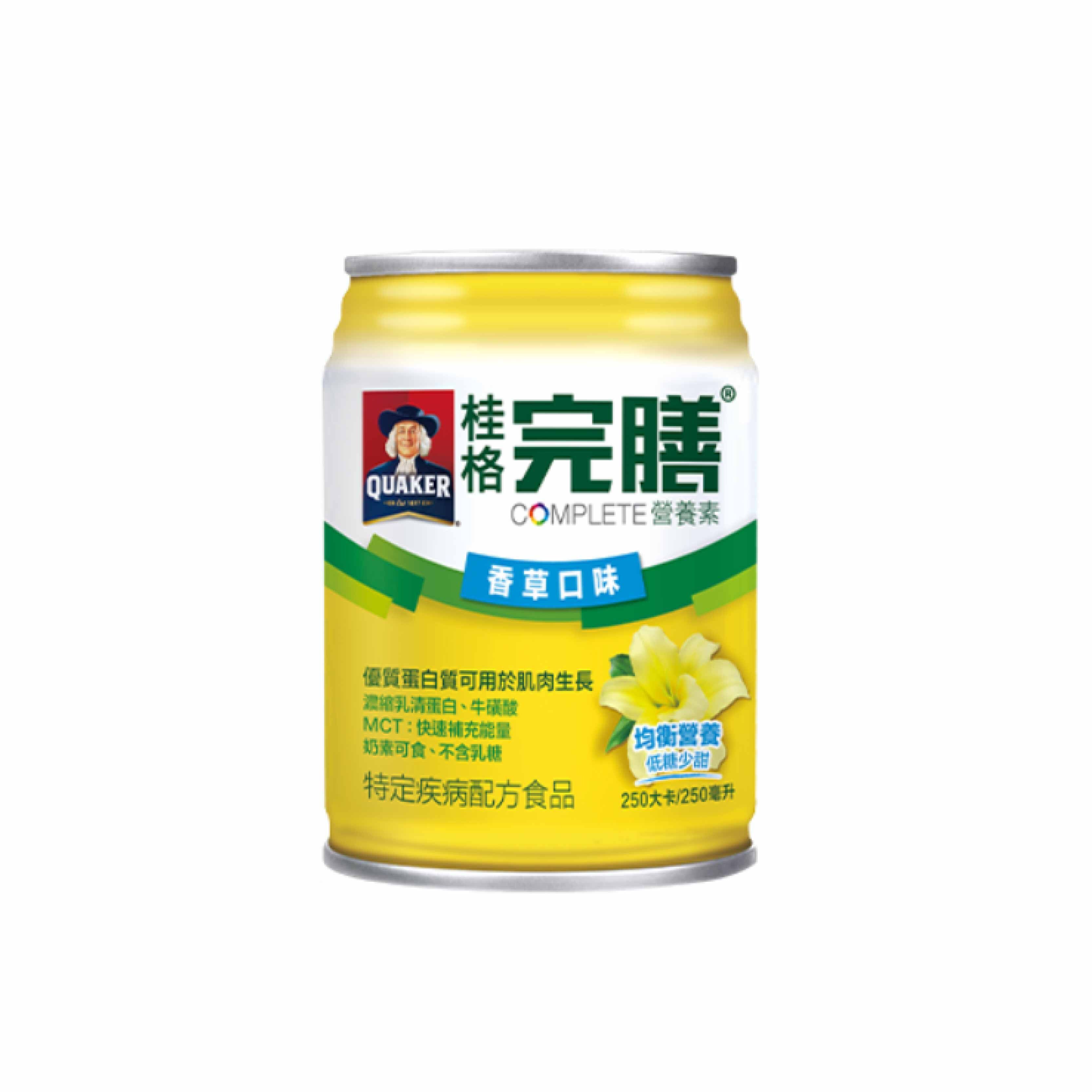 QUAKER桂格完膳營養素 香草低糖(24罐/箱)