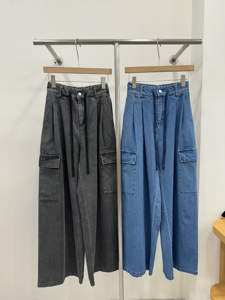 女生帥起來沒有男生的事 工裝牛仔綁繩褲