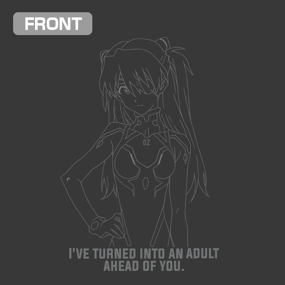 Cospa 0804 式波・アスカ・ラングレー ラインアート Tシャツ [EVANGELION] SUMI