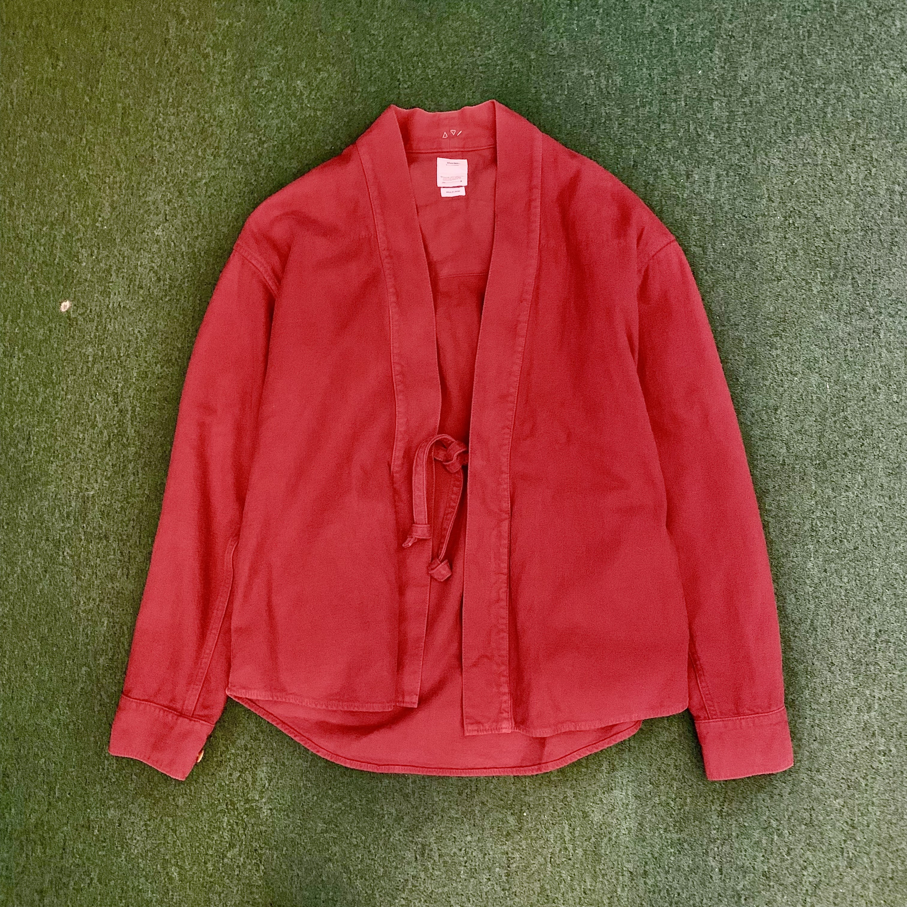 VISVIM LHAMO SHIRT NELL DESI COTTON LS (( USED A )) 中古美品 - RED SIZE 2 PRE ORDER ITEM (預訂中)