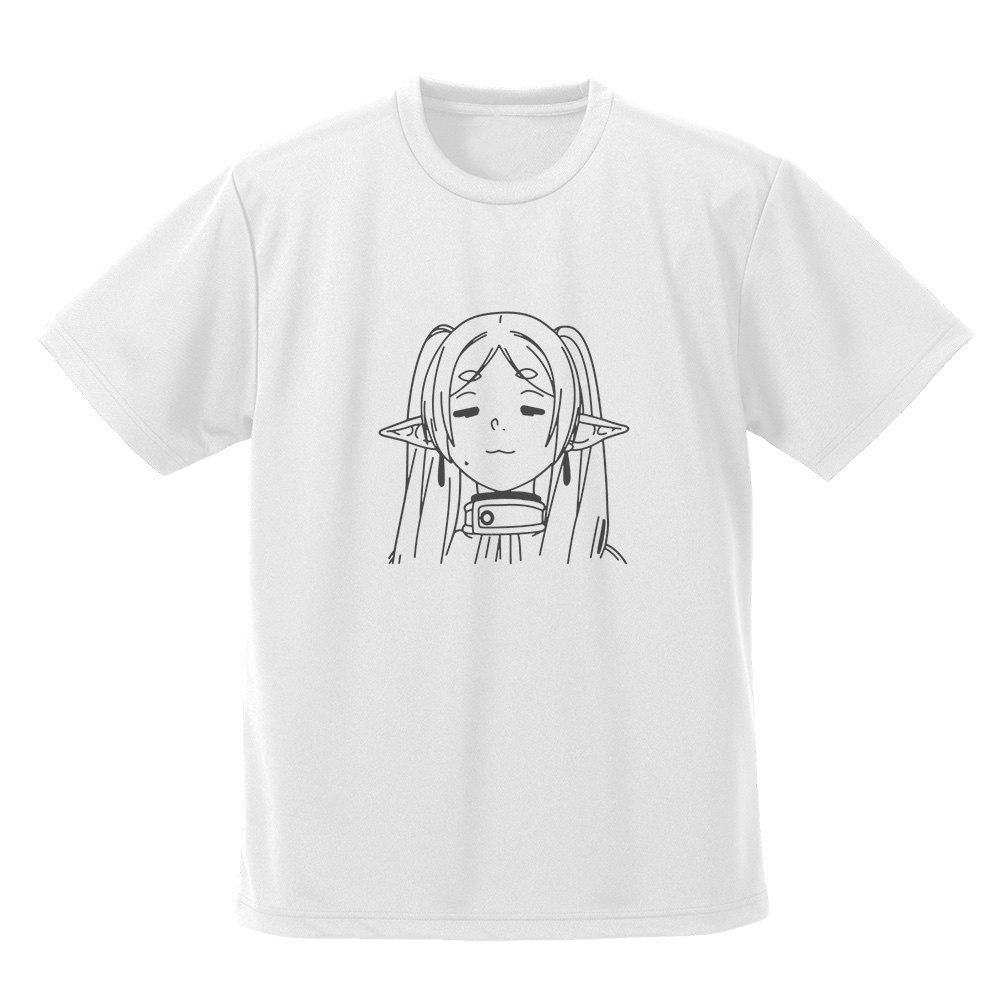 Cospa 0804 フリーレン フェイス ドライTシャツ [葬送のフリーレン] WHITE