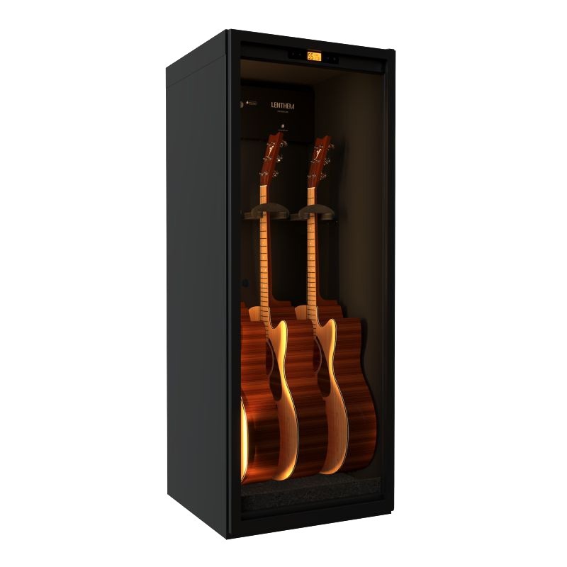 Lenthem CMI-305DT 266L 小提琴/吉他/中提琴用恆定濕度玻璃樂器乾燥防潮櫃