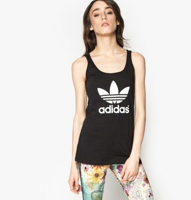 【雙十一優惠】Adidas 女款運動背心 黑色｜無袖棉質上衣 百搭修身 運動健身休閒穿搭