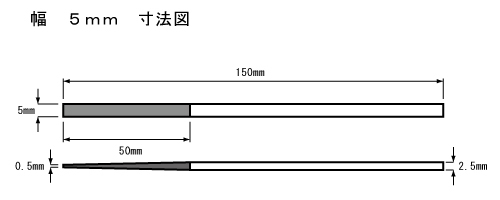 スジボリ堂 精密金屬銼刀5mm