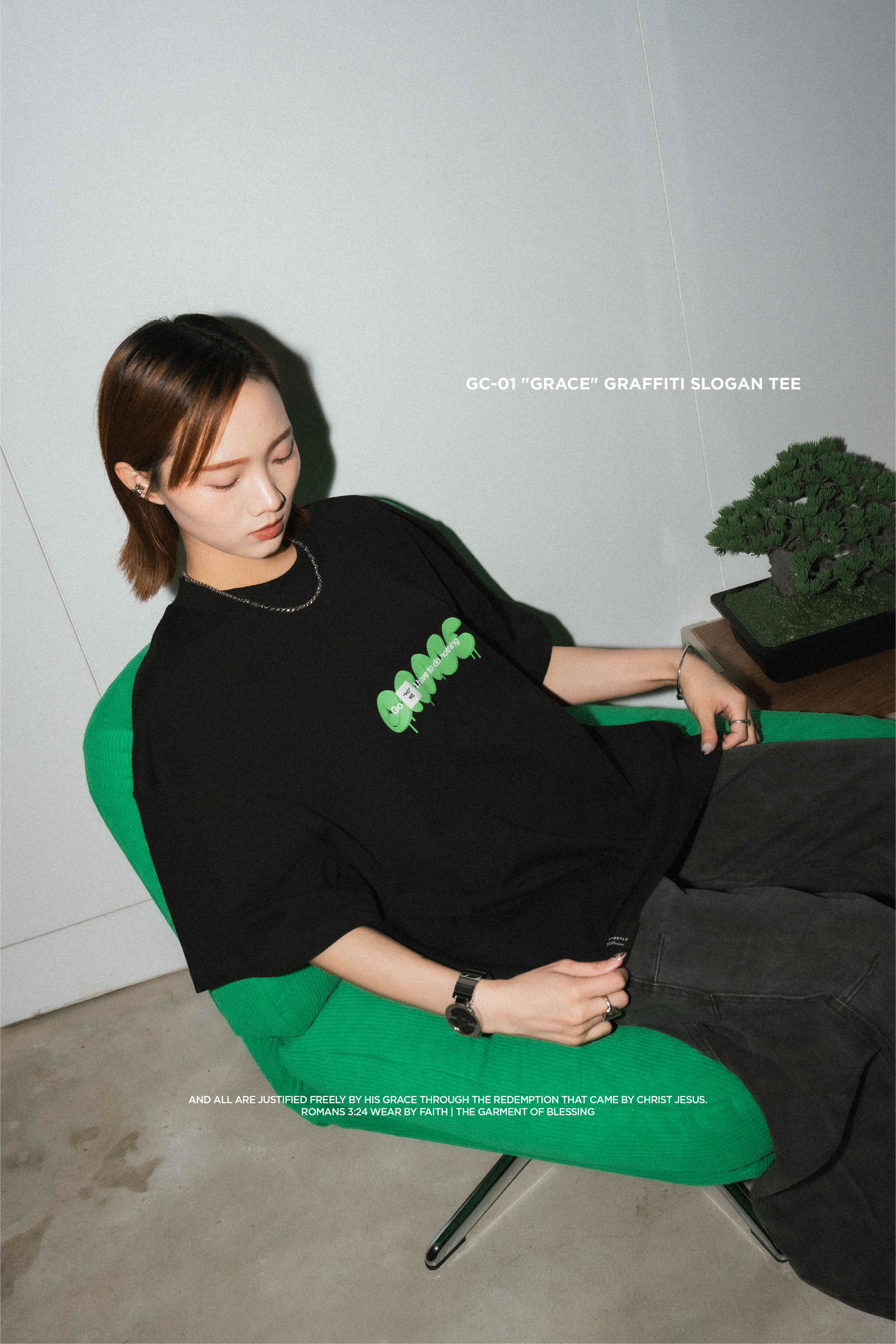 Apostle GC-01 "GRACE" Graffiti Slogan Tee