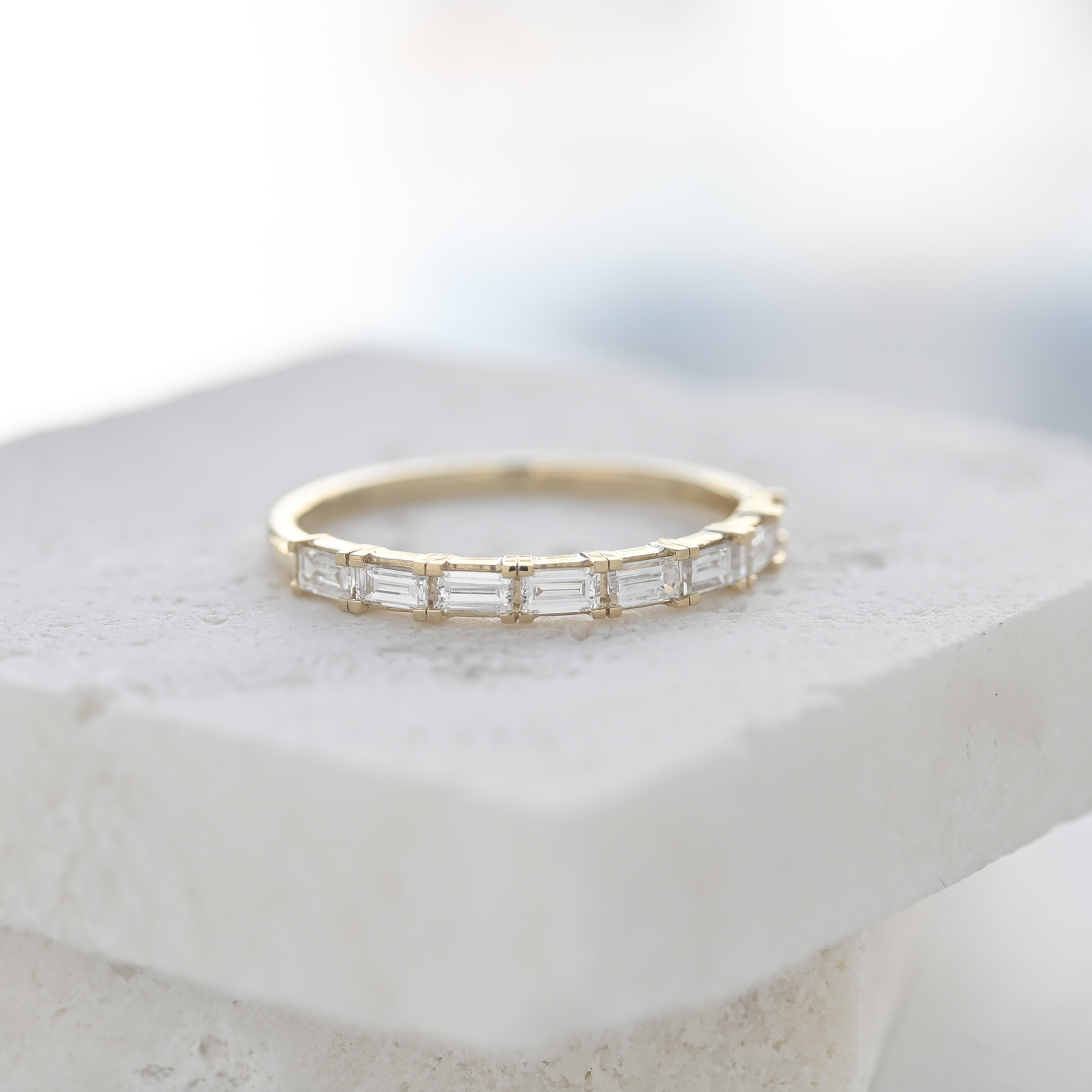 18K Baguette Diamond Ring