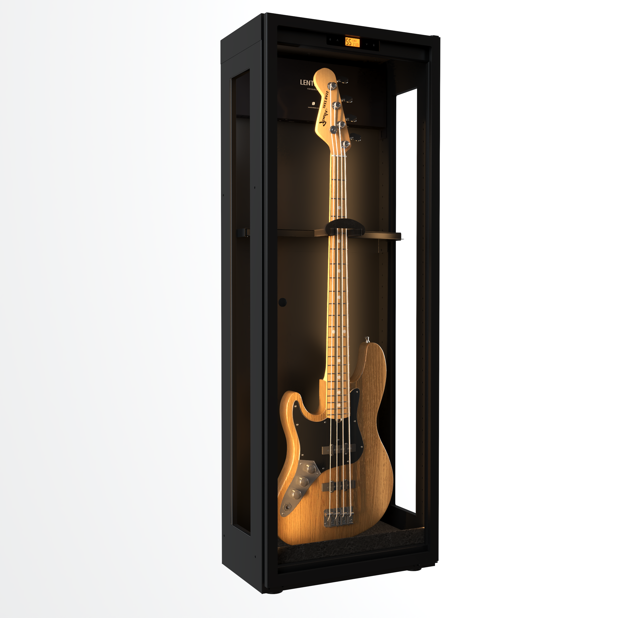 Lenthem CMI-195DT 165L 小提琴/吉他/中提琴用恆定濕度玻璃樂器乾燥防潮櫃