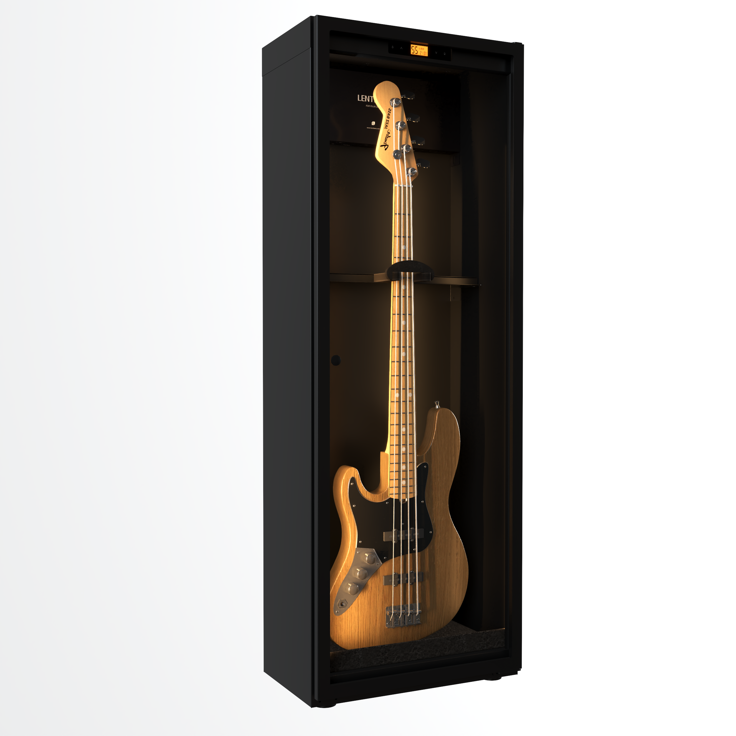 Lenthem CMI-195DT 165L 小提琴/吉他/中提琴用恆定濕度玻璃樂器乾燥防潮櫃