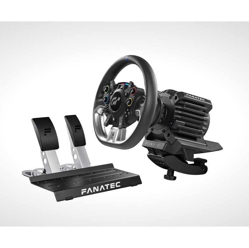 FANATEC台灣公司貨 GT DD PRO 5NM GT賽車遊戲方向盤 直驅馬達基座組 雙踏板 支援PC PS/CRD-9020007-US