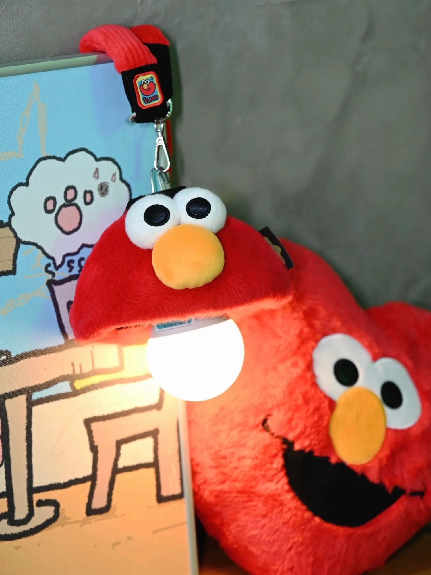 iSNEAKERS｜POPSUNDAY X 芝麻街正版授權 Sesame Street ELMO 無線攜帶式小夜燈