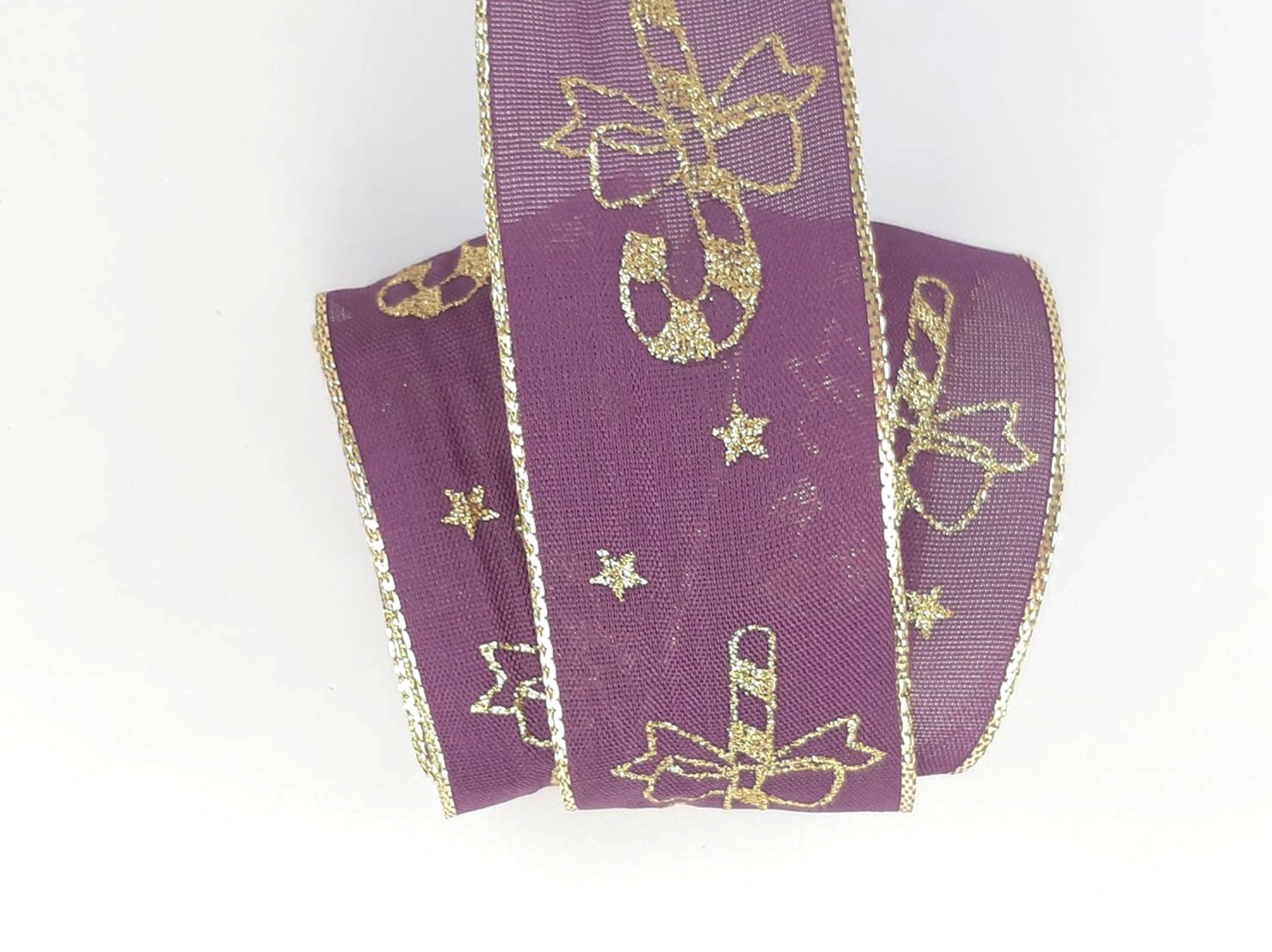 金粉拐杖糖/平織鐵絲/38mm