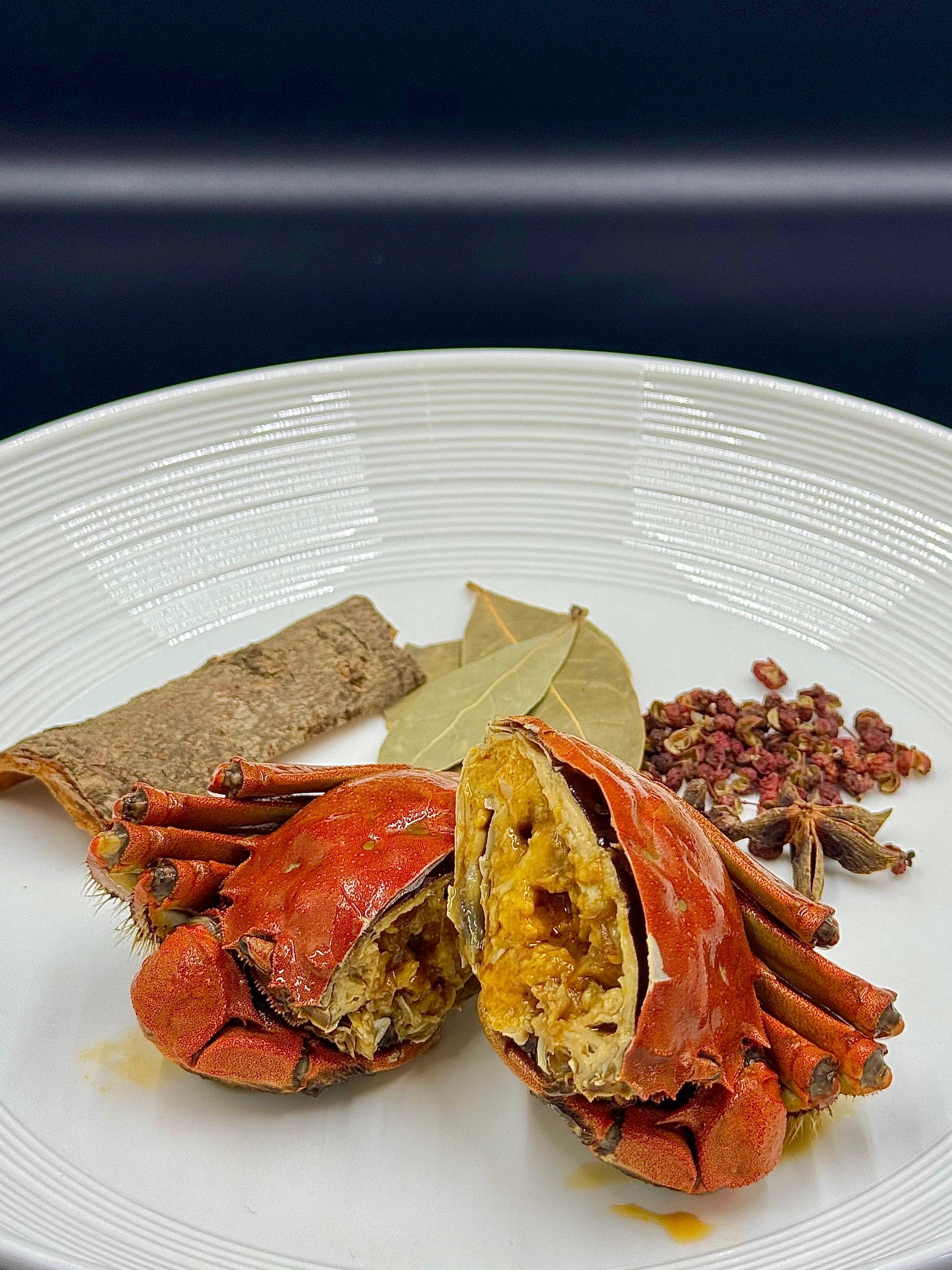 蟹公-冰醉3隻+鹽焗3隻（4-4.5両）