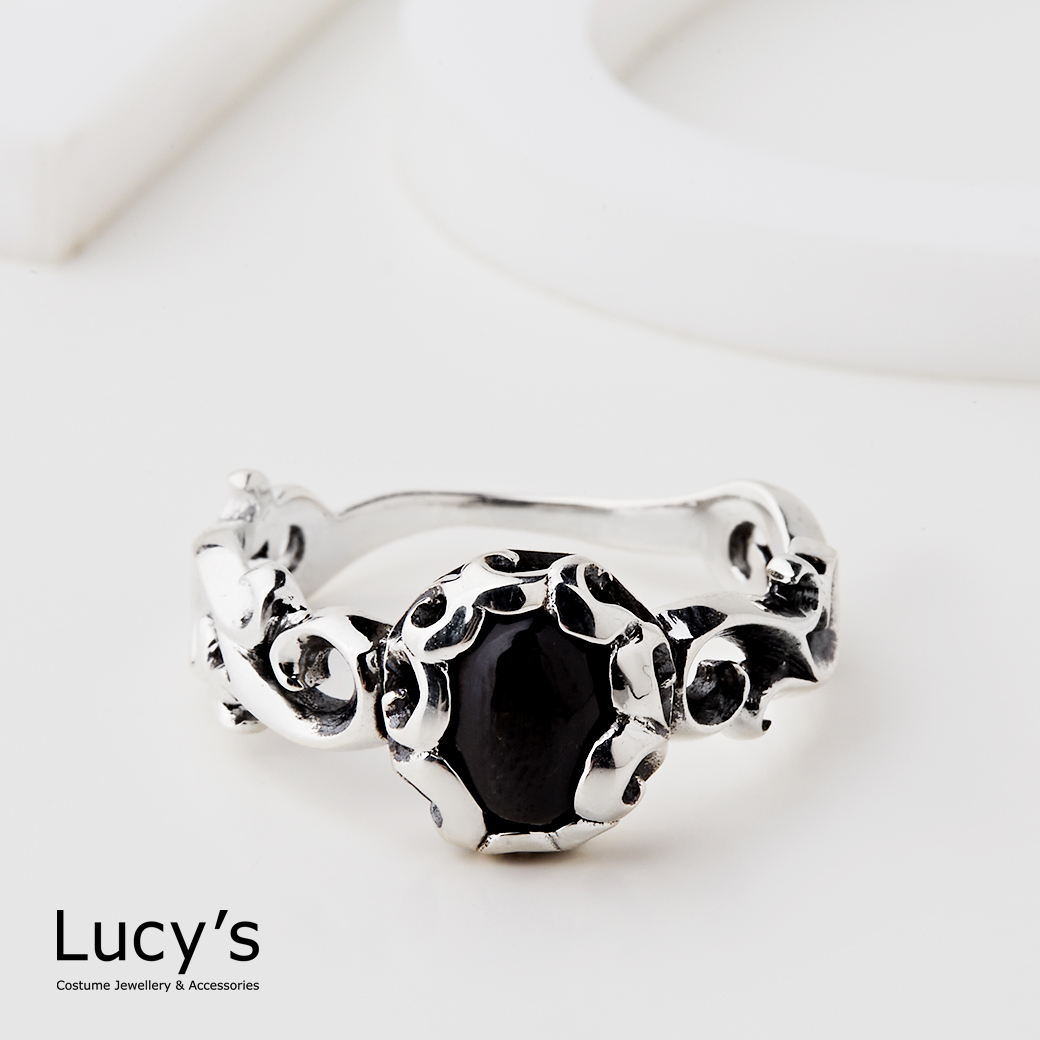 Lucy's-925純銀 復古原礦 硫化戒指 (三色) (43476/43478/122222)