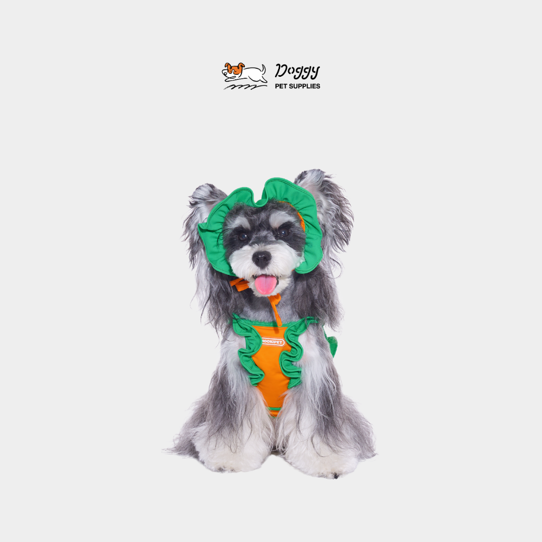 【 mookipet 】泡泡派對泳衣/泳帽