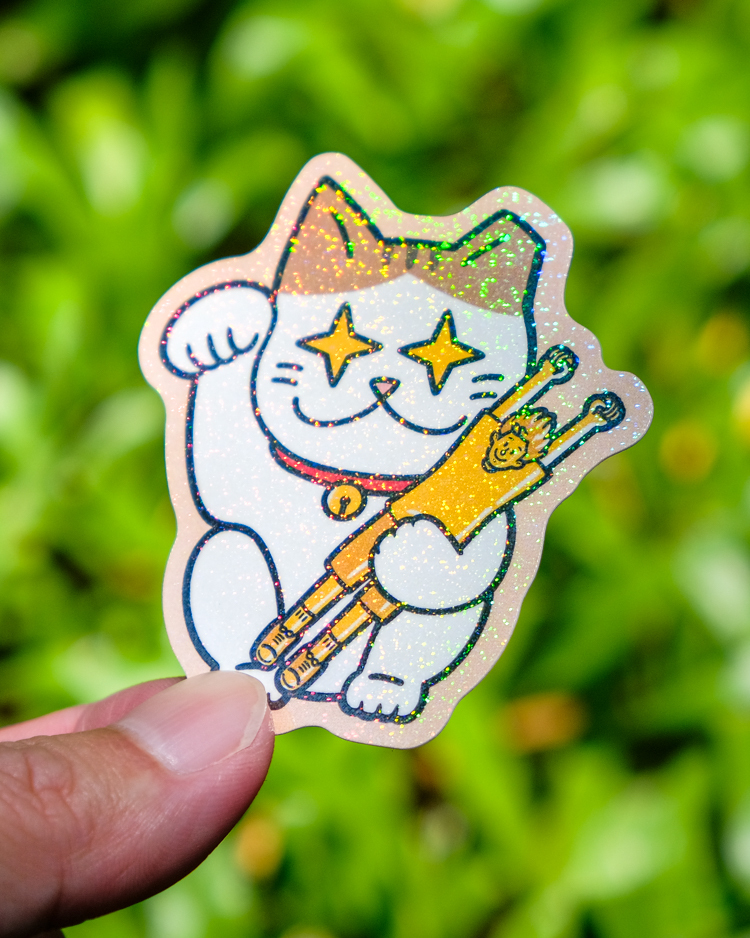 SPPPP｜Flying Boys｜閃亮防水貼紙｜新招財阿懂