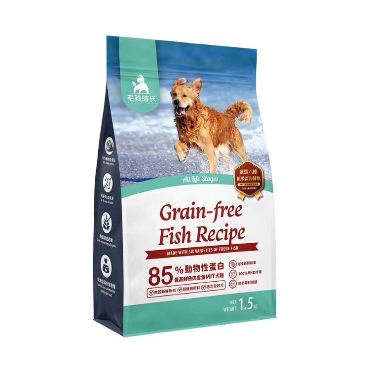 (箱購) 毛孩時代-85%鮮魚肉無穀全犬糧_關節_1.5KGX10包