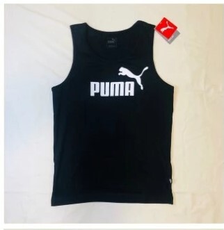 【雙十一優惠】PUMA 男款黑色純棉經典背心｜基本款 LOGO 無袖上衣 男生背心 百搭運動內搭