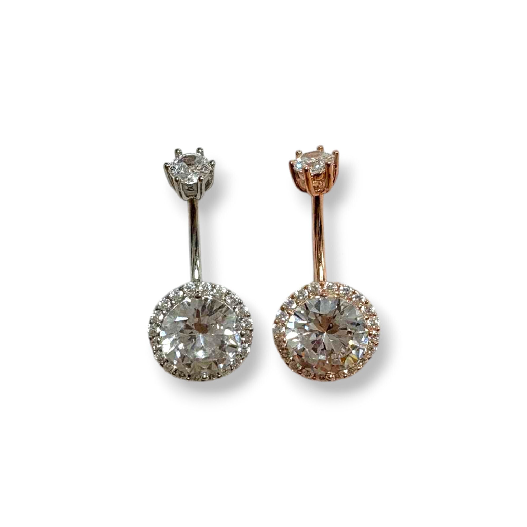 銀檯肚環-上高檯六爪下小鋯包大鋯 3色 10M