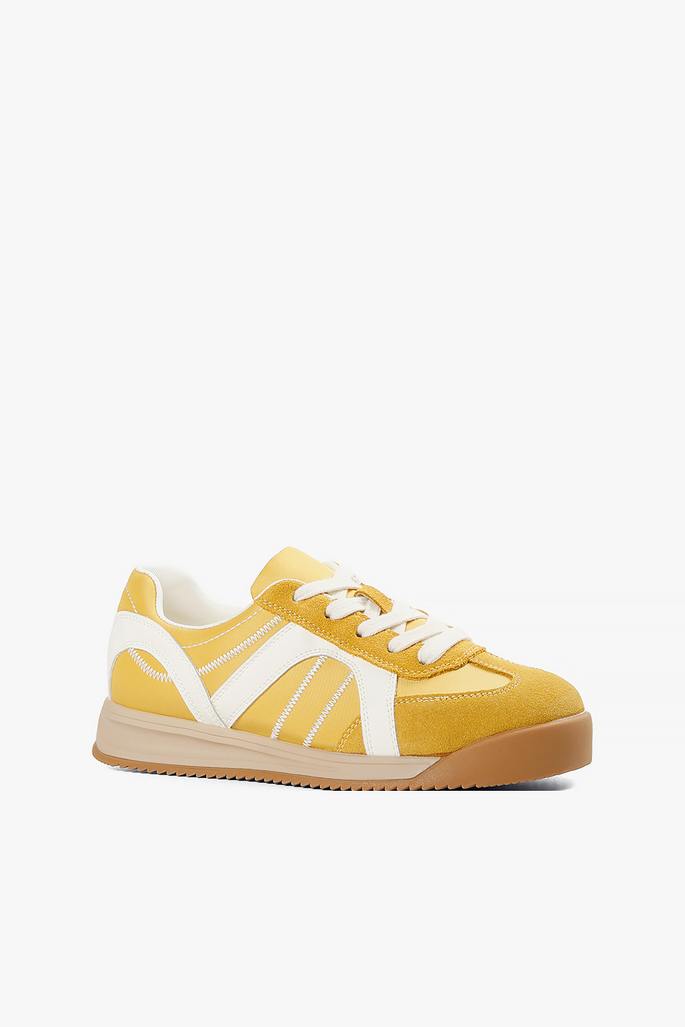 Flash 麂皮拼接德訓鞋