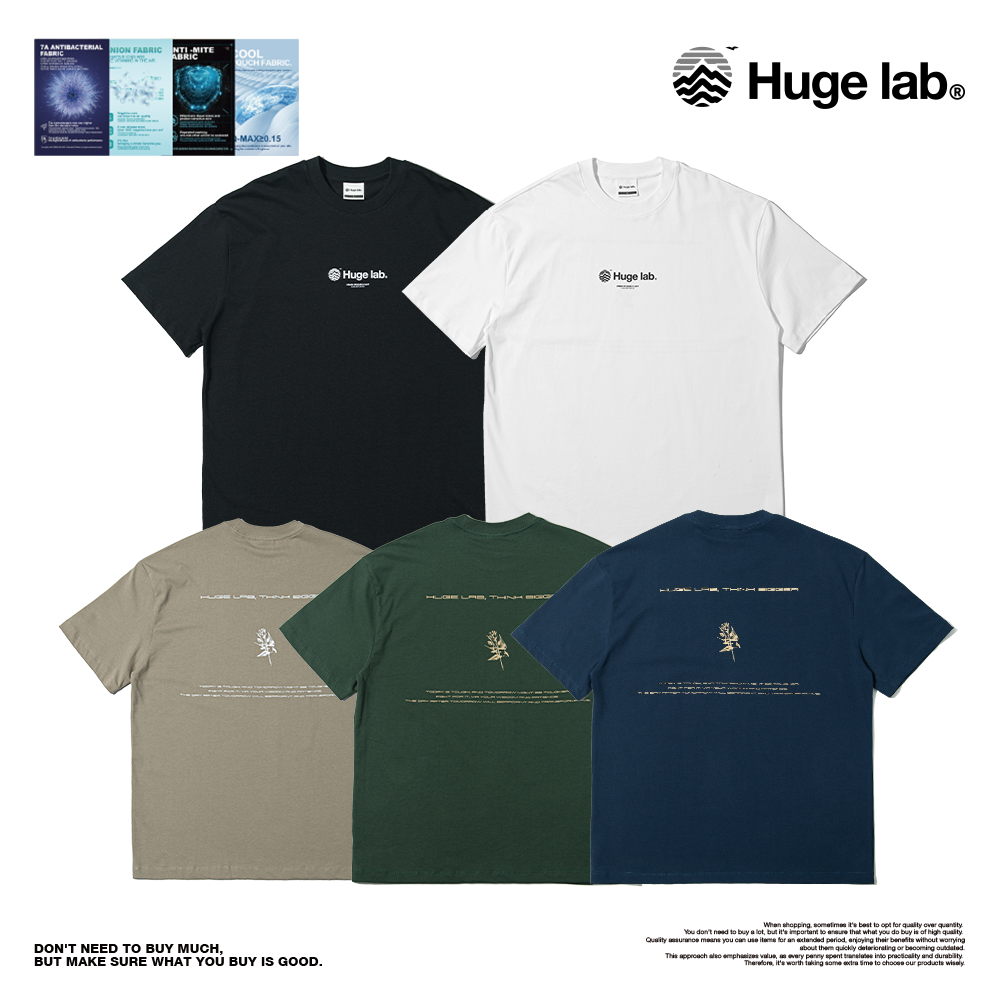 Huge Lab. 喜鵲厚磅機能涼感落肩短T