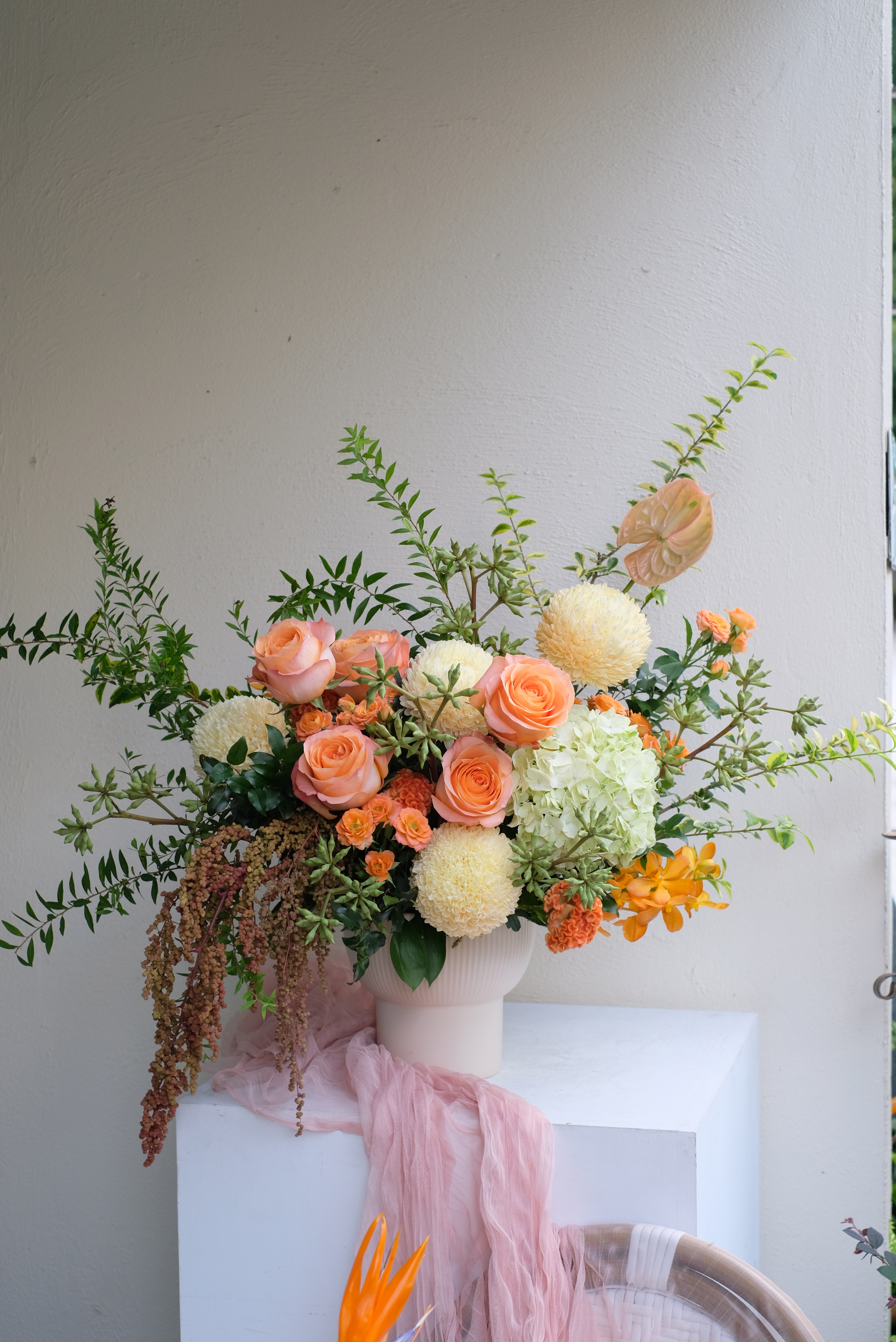 珊瑚礁｜進口玫瑰主題盆花