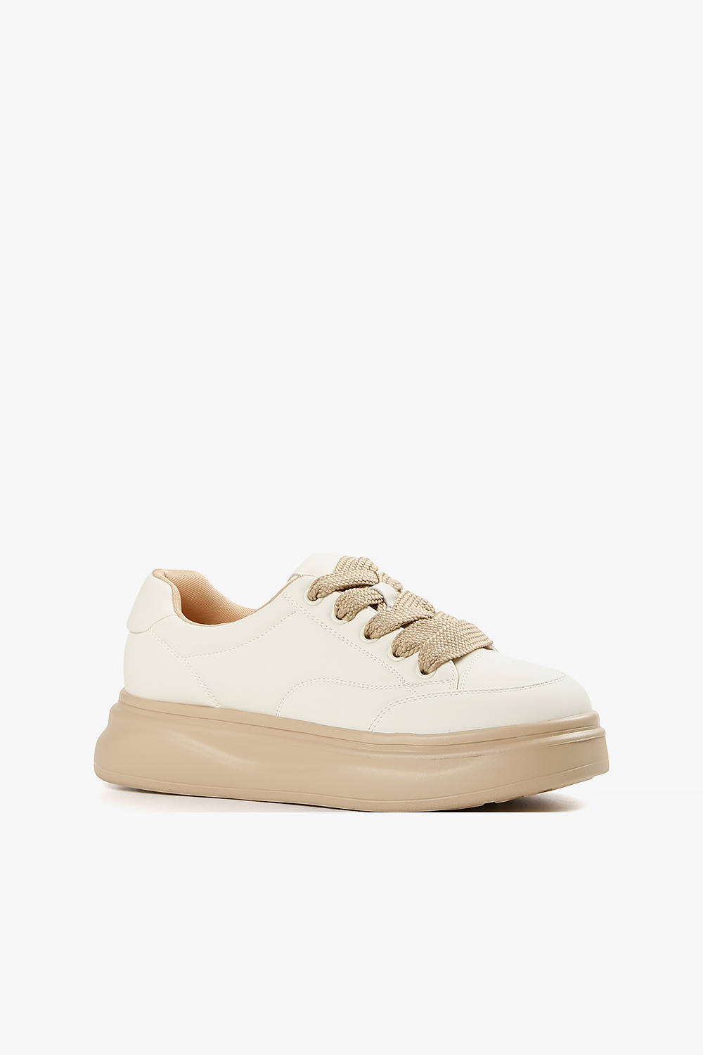 Mario 厚底奶油運動鞋