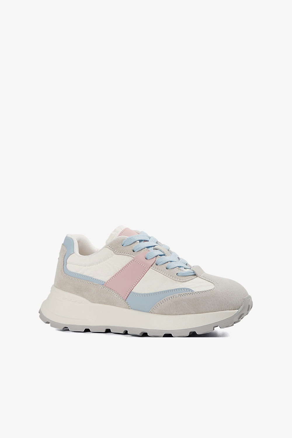 Hello 粉彩拼接鋸齒底球鞋