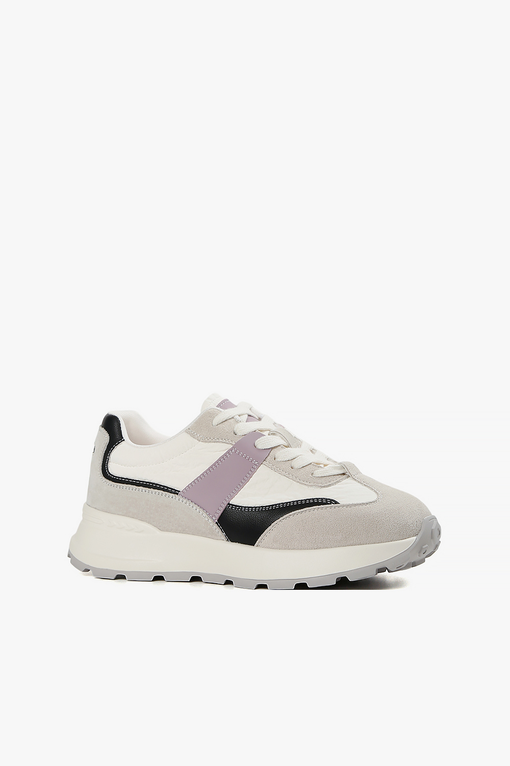 Hello 粉彩拼接鋸齒底球鞋