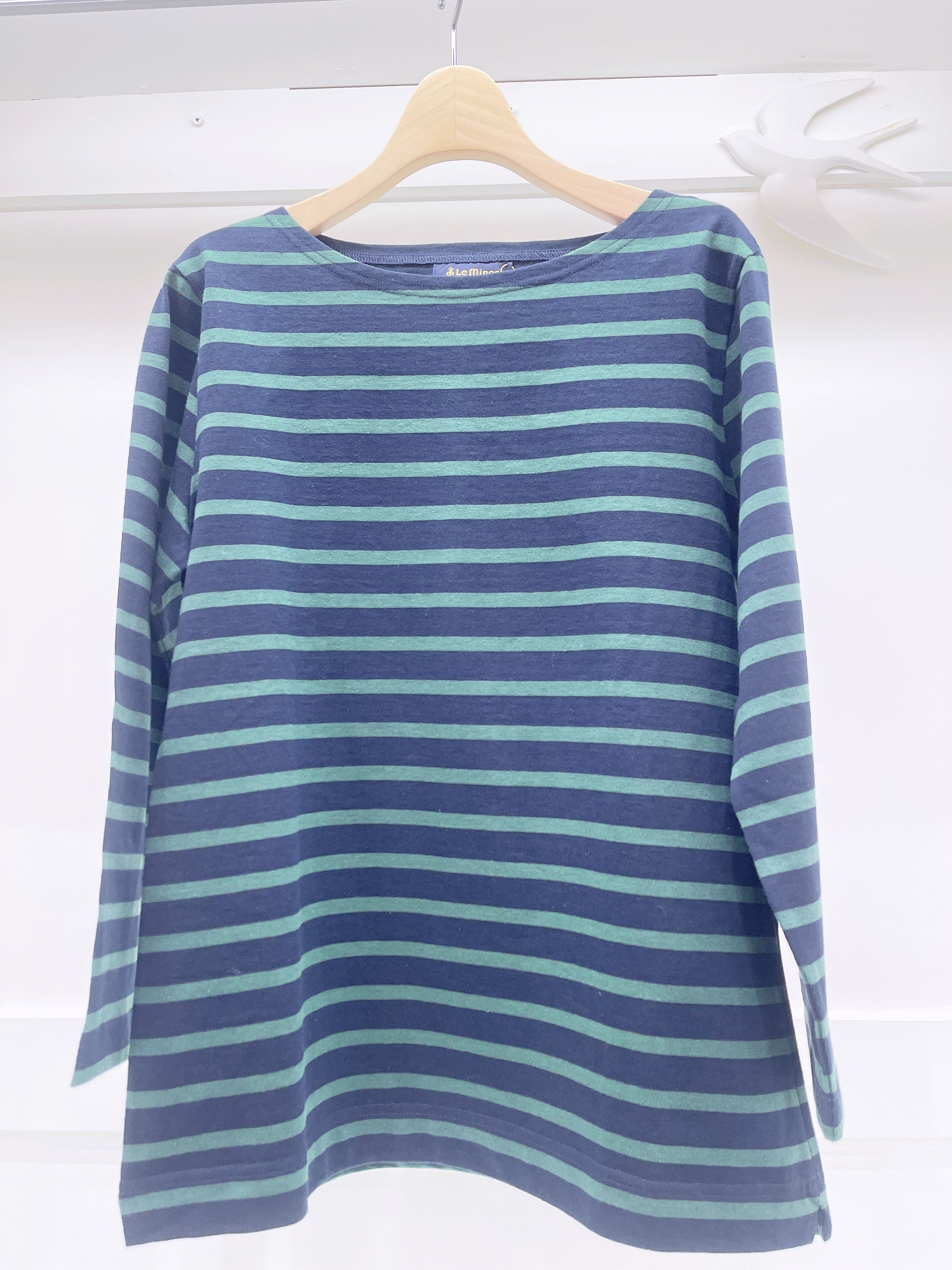 法國橫條限定色長袖上衣