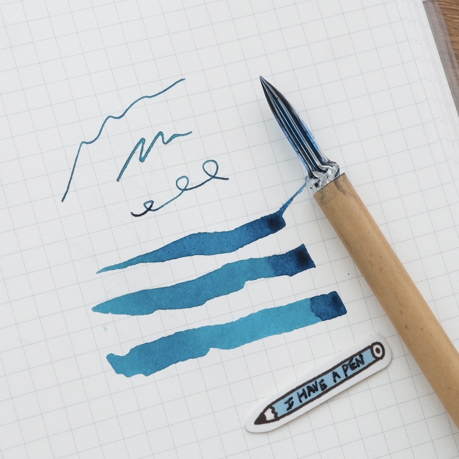 日本 昭和時期 職人手工 竹軸 玻璃筆｜夏普 復古小物