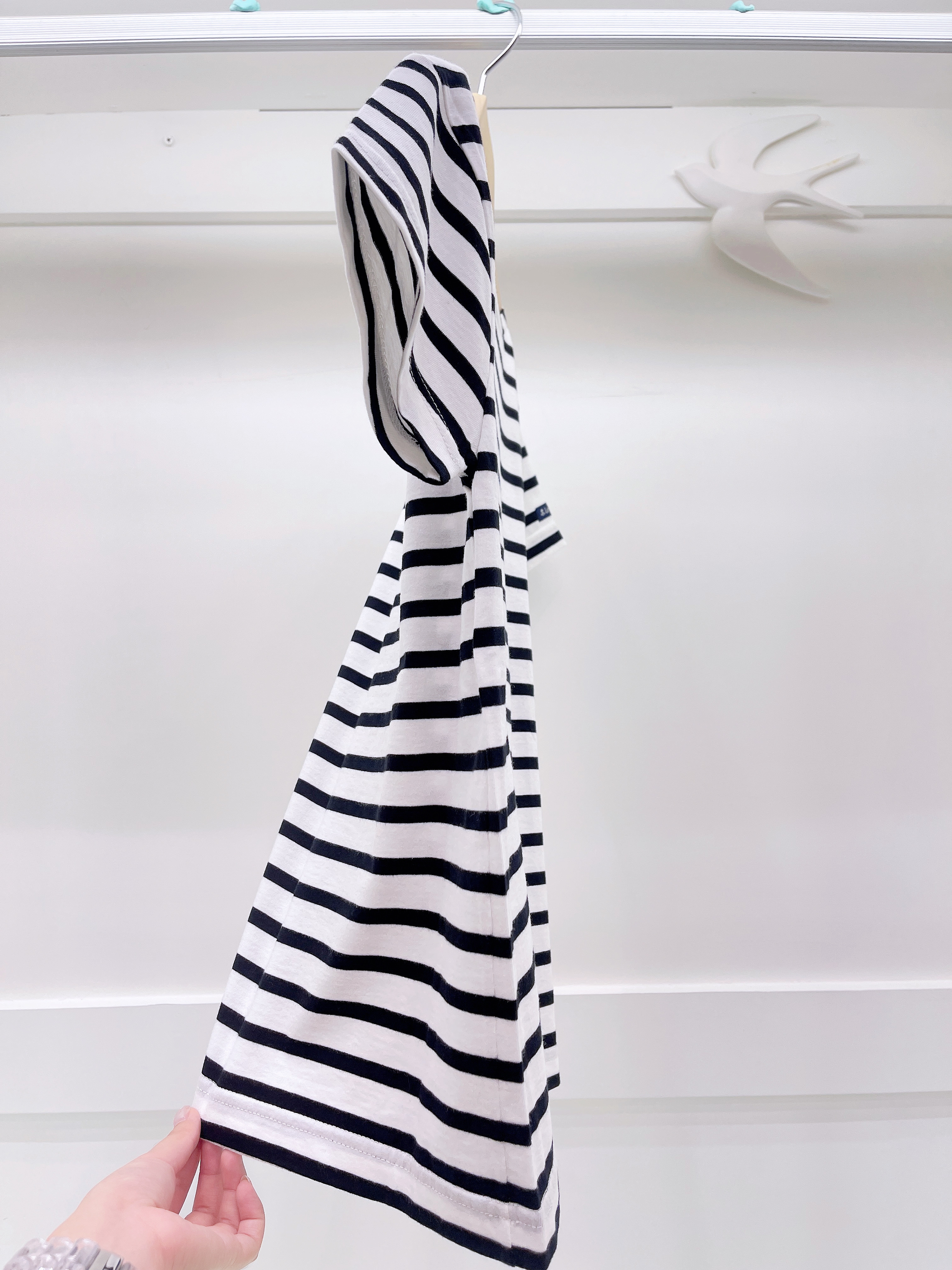 法國橫條棉短袖上衣