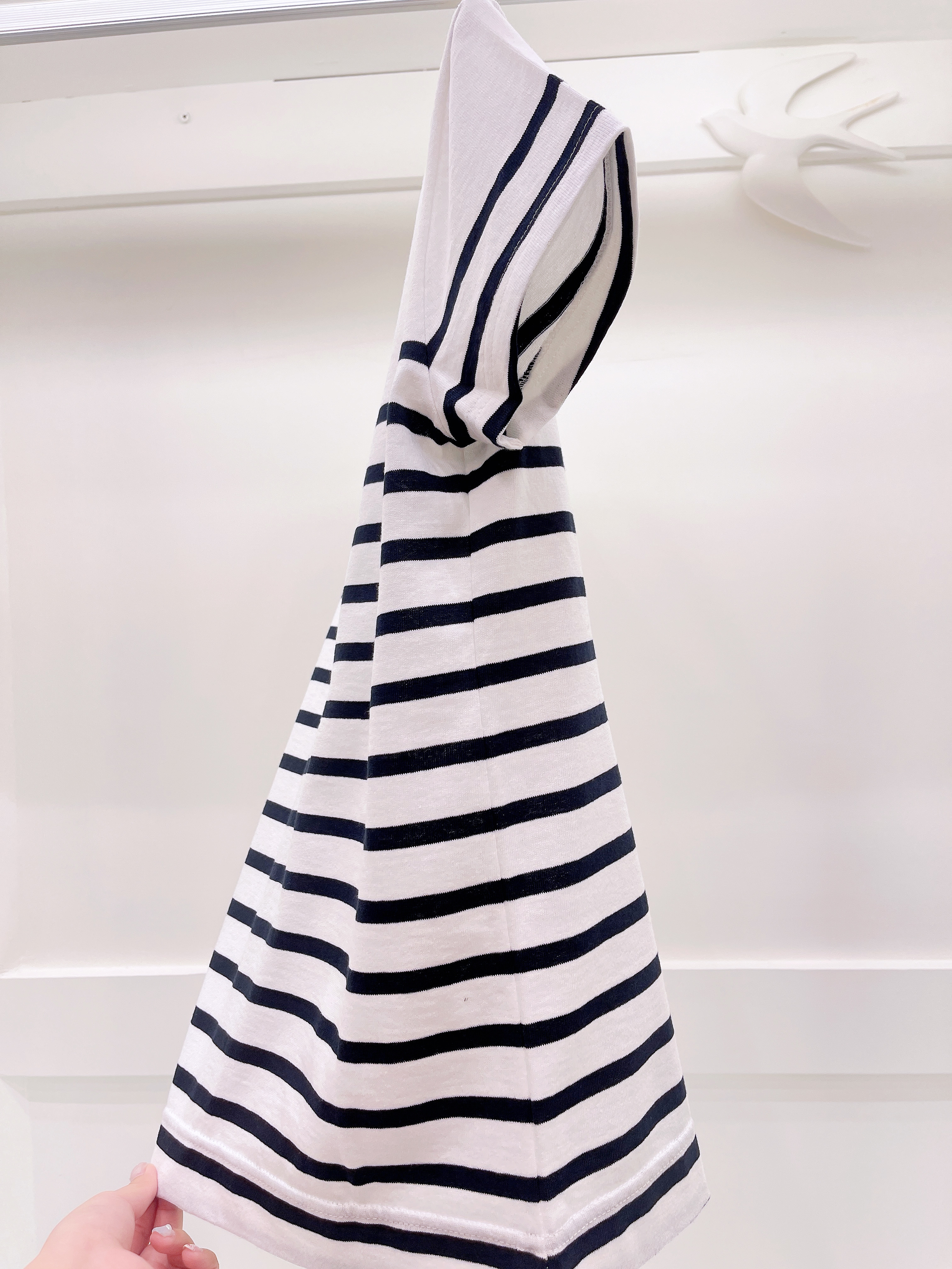 橫條七分袖上衣