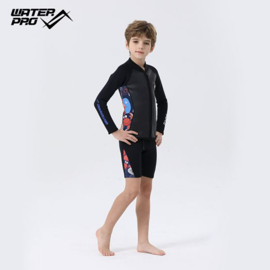 Water pro 2mm 兒童防寒短褲（單下褲）-螃蟹款Crabs