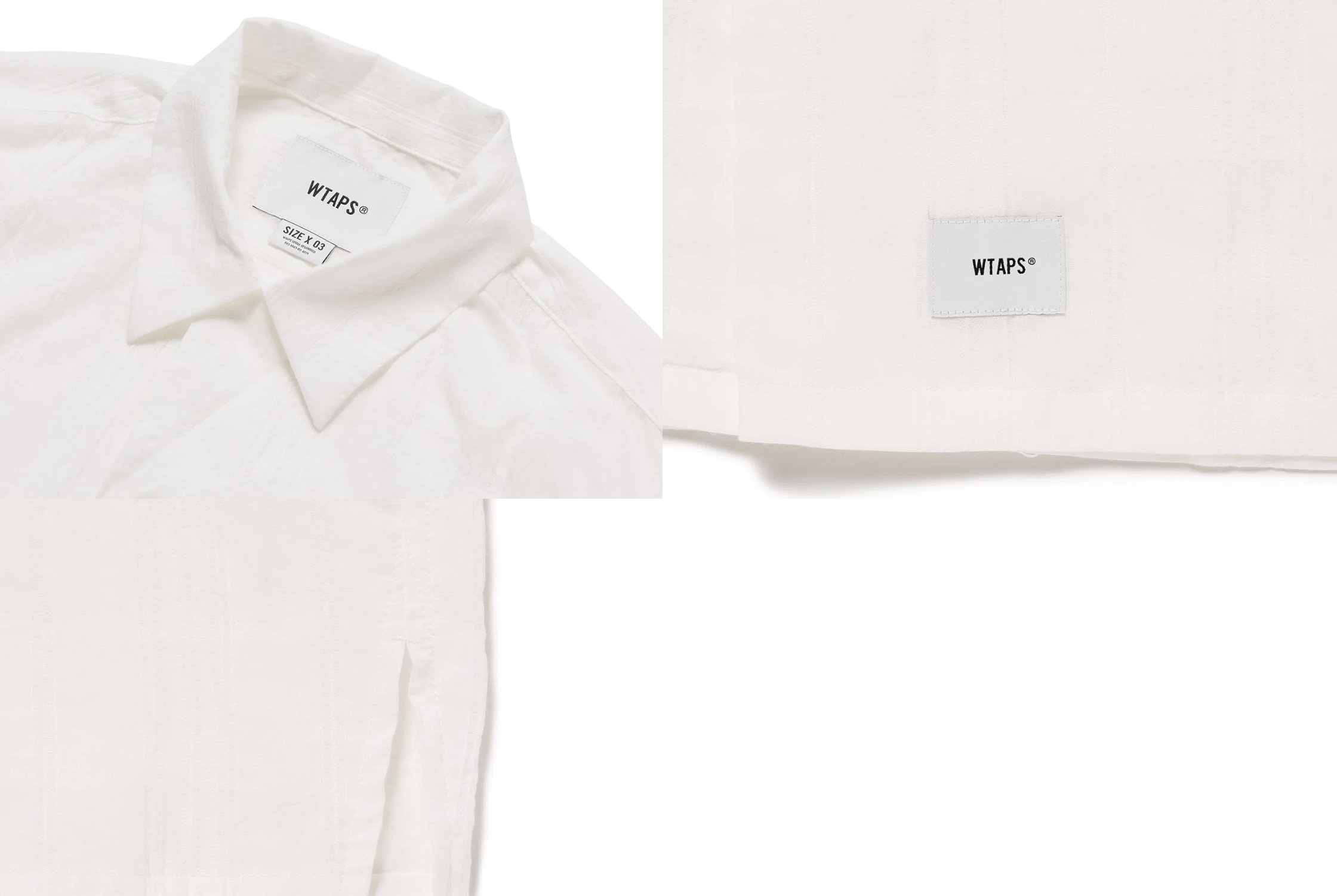 現貨|WTAPS FRIO 02 / SS / COTTON. DOBBY. TEXTILE