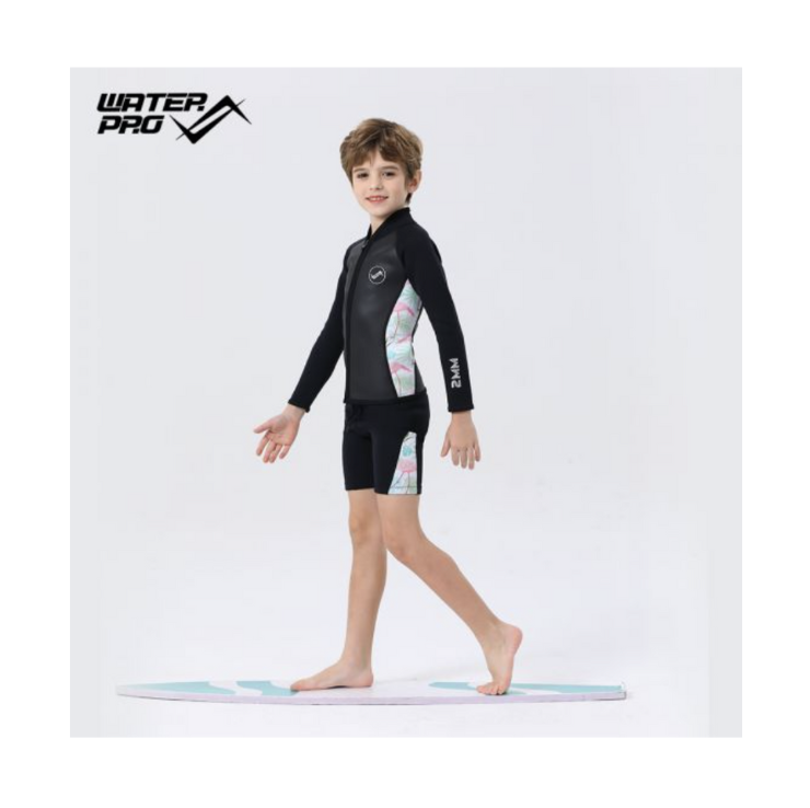 Water pro 2mm 兒童防寒短褲（單下褲）-火烈鳥Flamingo