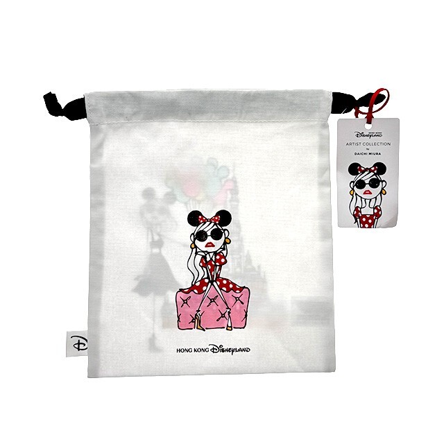 Daichi Miura 設計師系列 城堡 圖案 束口 收納袋 -香港迪士尼樂園