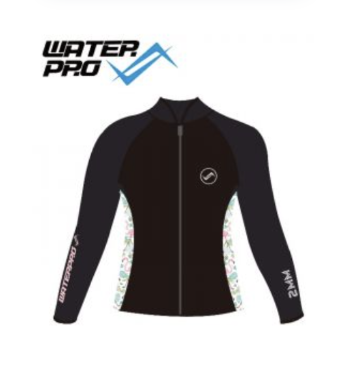 Water pro 2mm 兒童防寒夾克（單上衣）-火烈鳥Flamingo