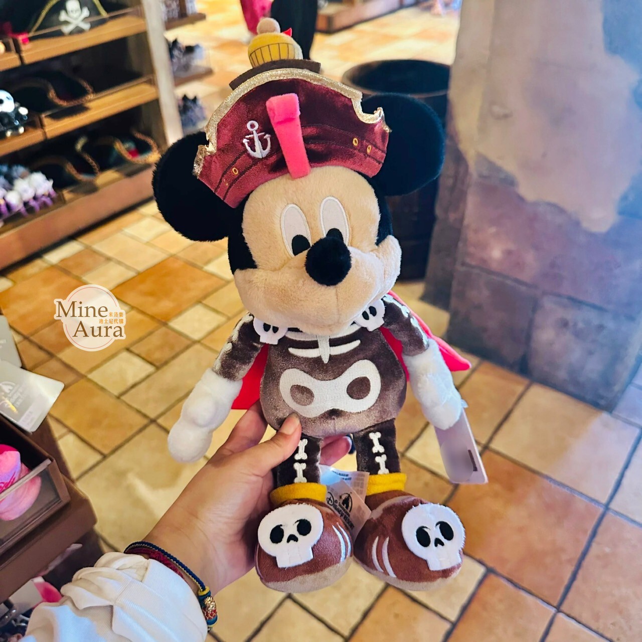 沉沒寶藏系列 米奇 Mickey 娃娃 玩偶 -上海迪士尼樂園