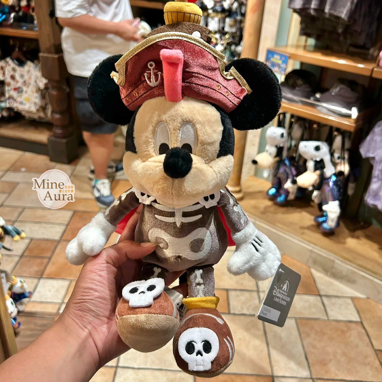 沉沒寶藏系列 米奇 Mickey 娃娃 玩偶 -上海迪士尼樂園