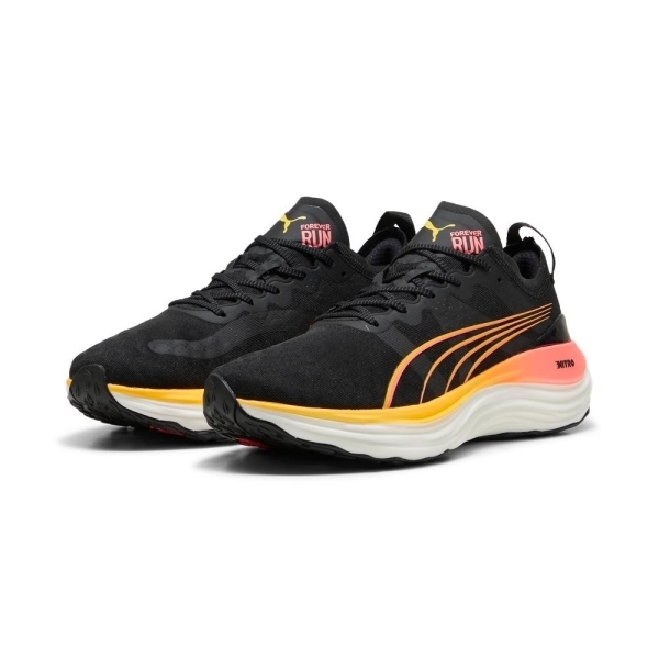 PUMA 慢跑鞋 FOREVERRUN NITRO 黑橘 氮氣 運動鞋 男 37775724