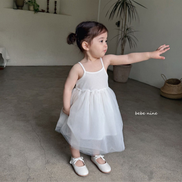 韓國 BEBENINE - 25夏 細肩紗裙(S)