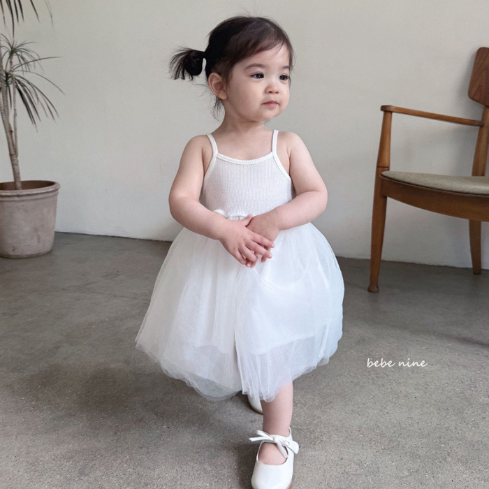 韓國 BEBENINE - 25夏 細肩紗裙(S)