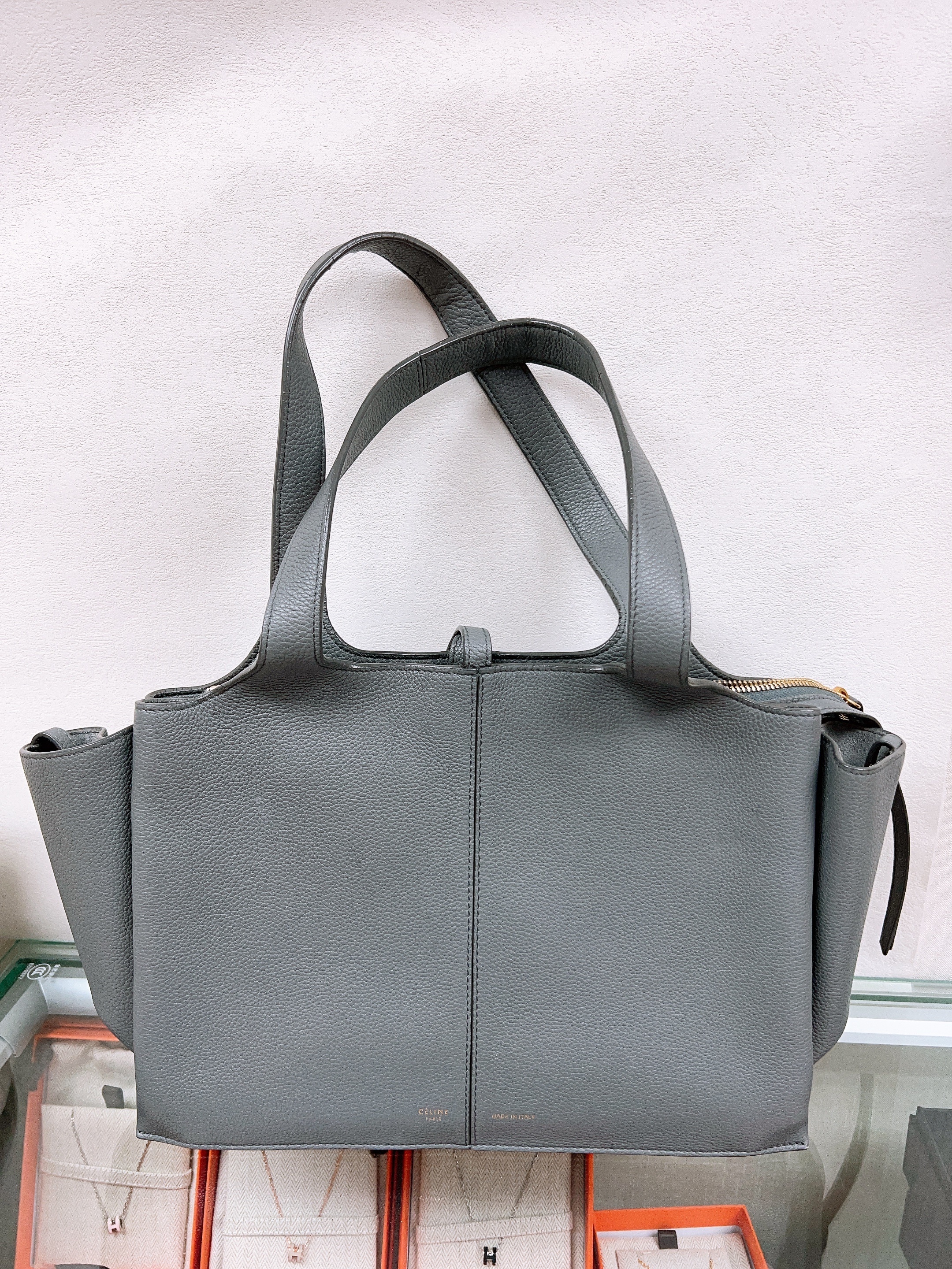 Celine trifold small grey